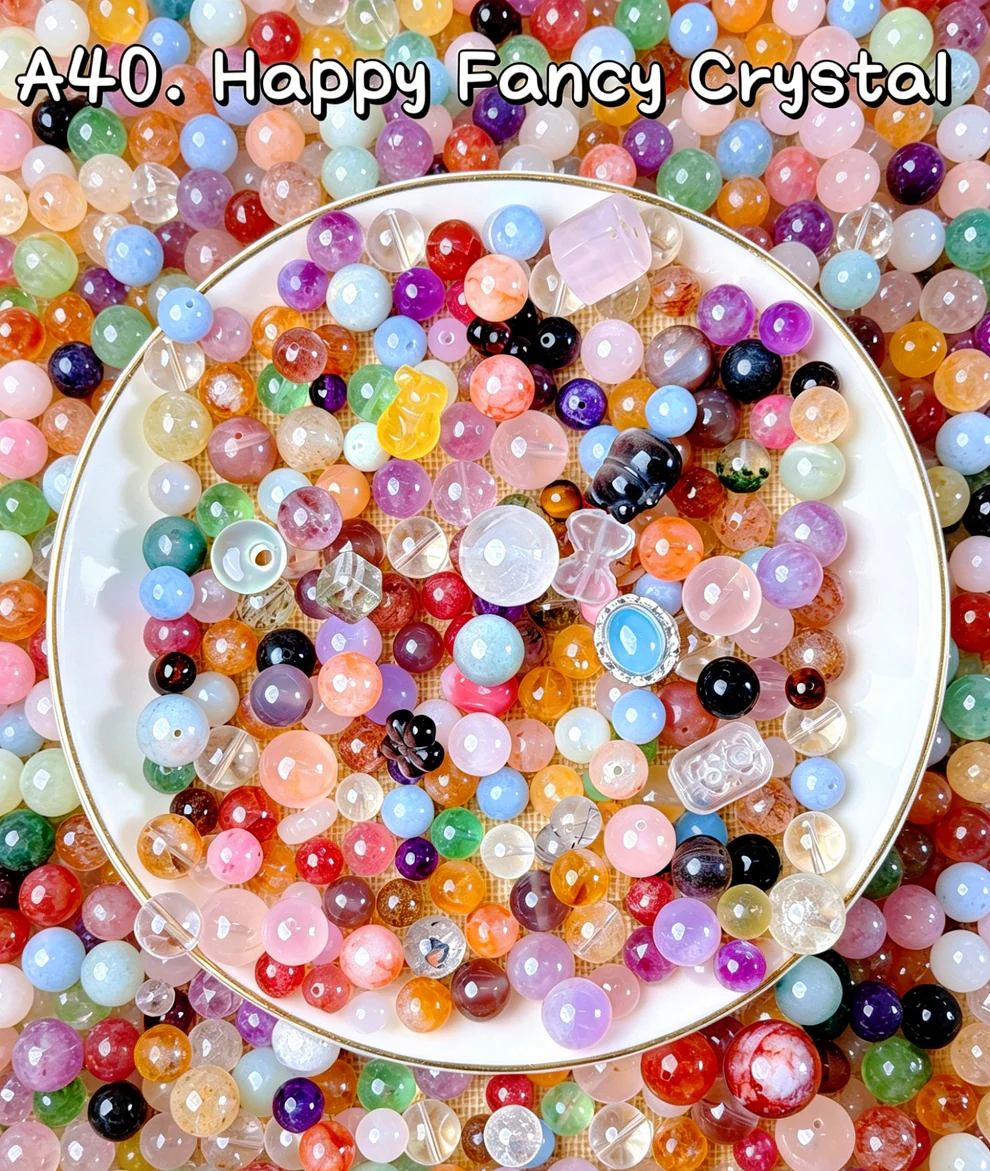 【#817】A40【Happy Fancy Crystal】Fancy high-quality crystal beads blind bag
