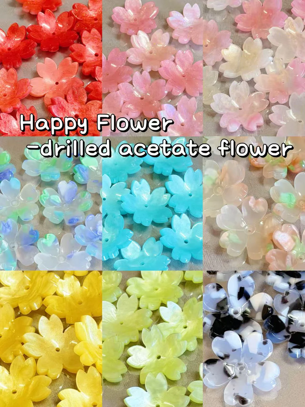 【#824】A04【Happy Flower】resin blind bag for diy phonecases/manicure/photo frame etc