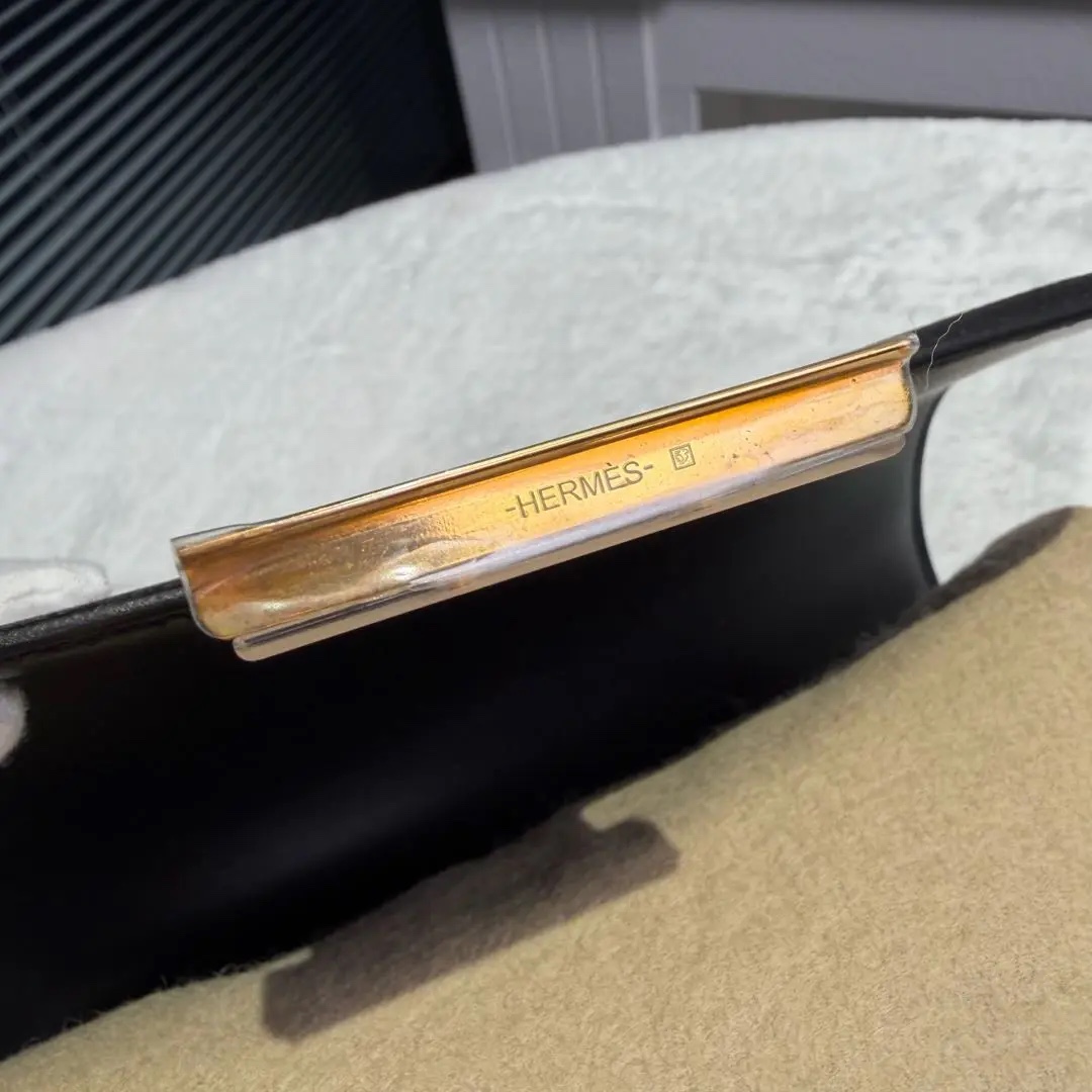 【#775】Pre-owned Hermes Constance 24 Black Gold  Epsom Leather C（2018） Color Cold 89 BJ1101805036