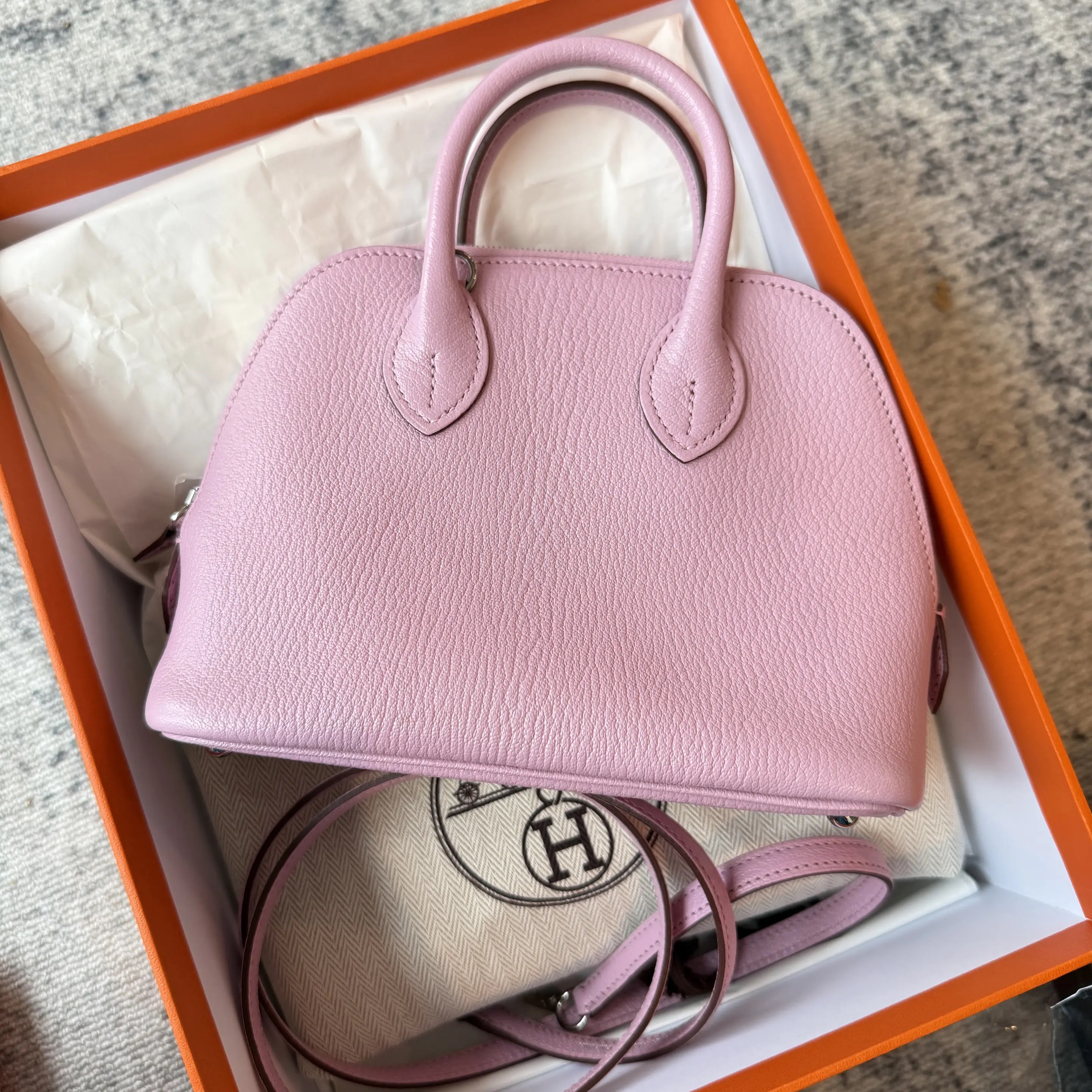 [#662]Pre owned Hermes Bolide mini X9 Stamp D BJ110&050428