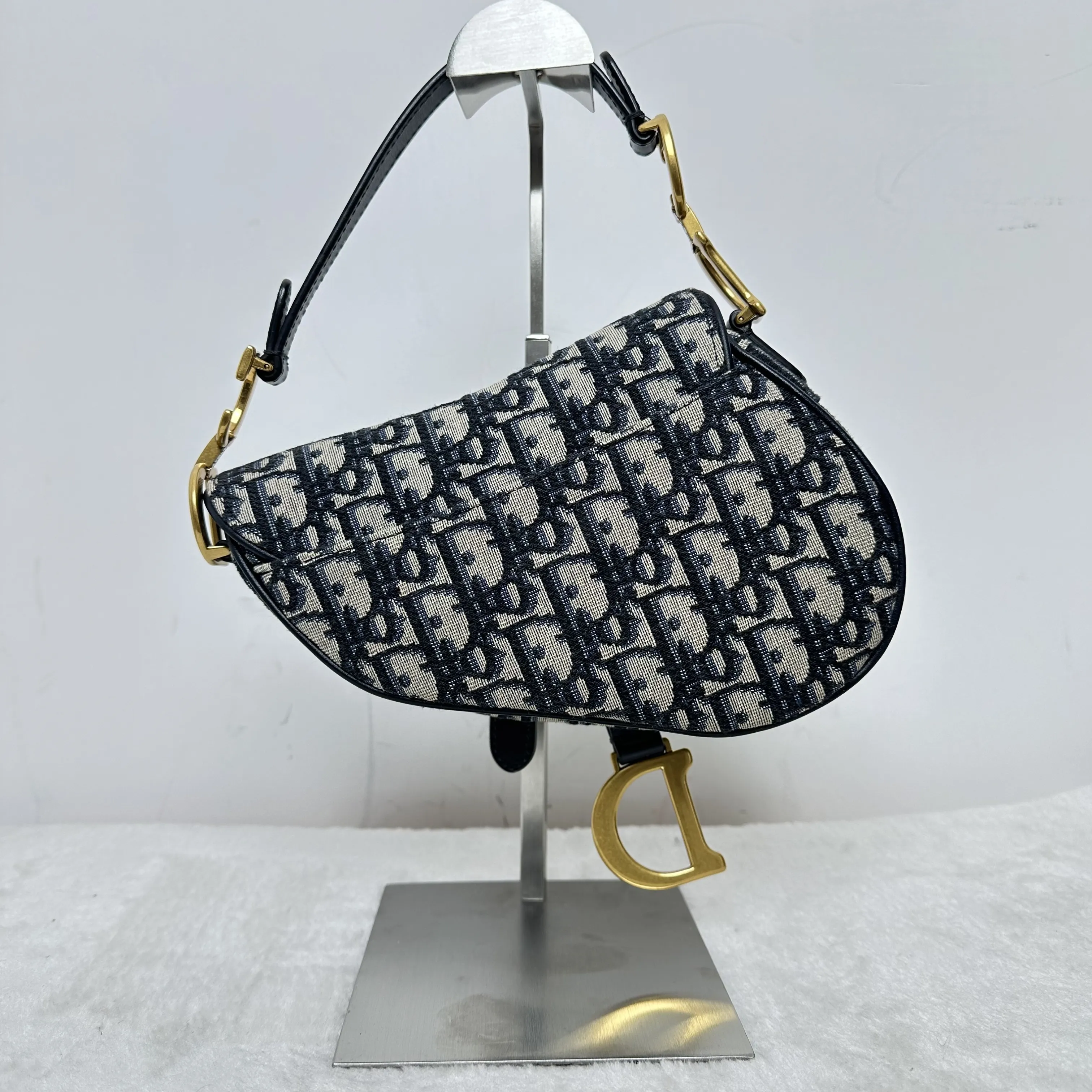 【#541】Pre-owned Dior Saddle Oblique Monogram Shoulder Bag  Canvas Shoulder Bags BJ11020050115