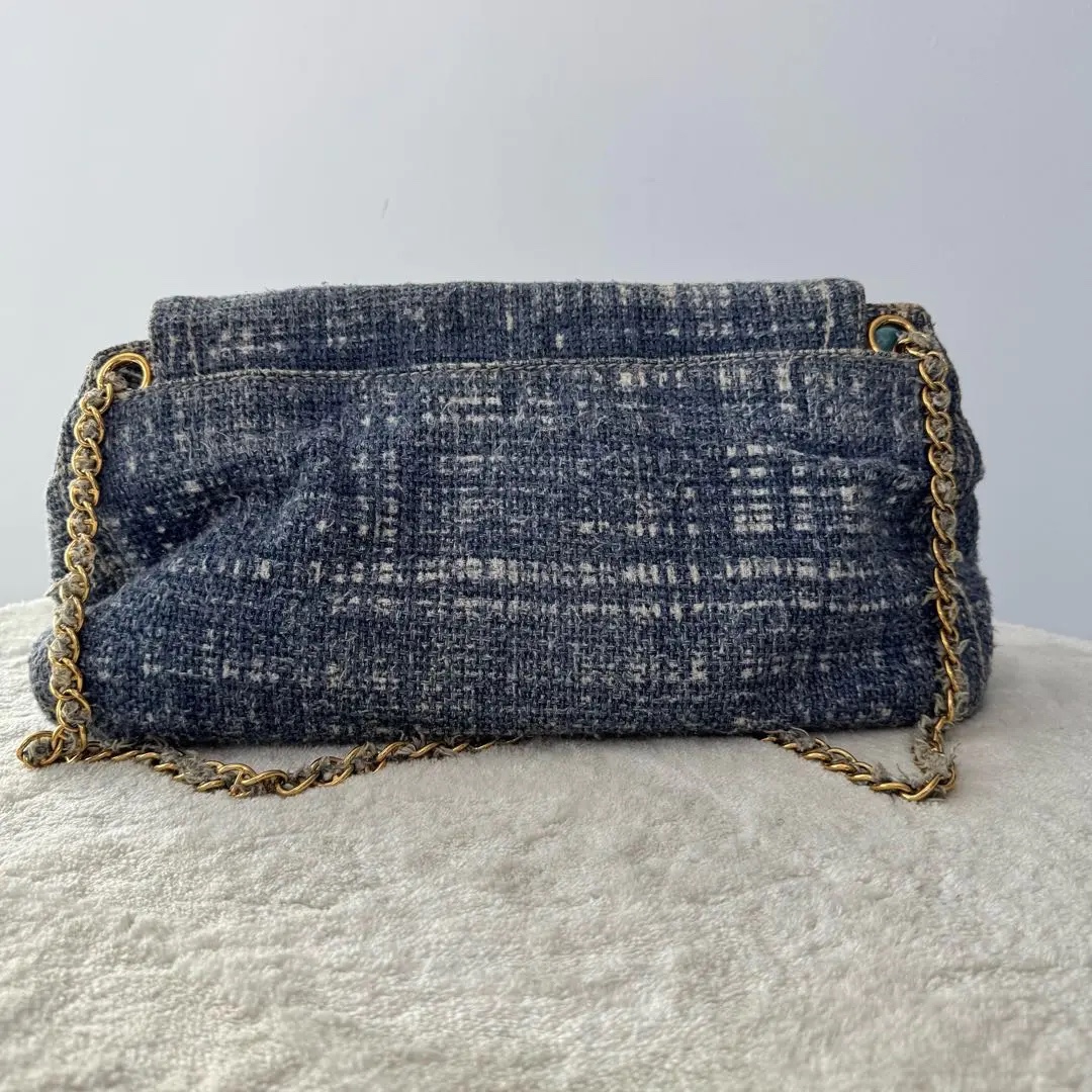 [#680]Pre owned Prada Vintage Blue BJ110&04040