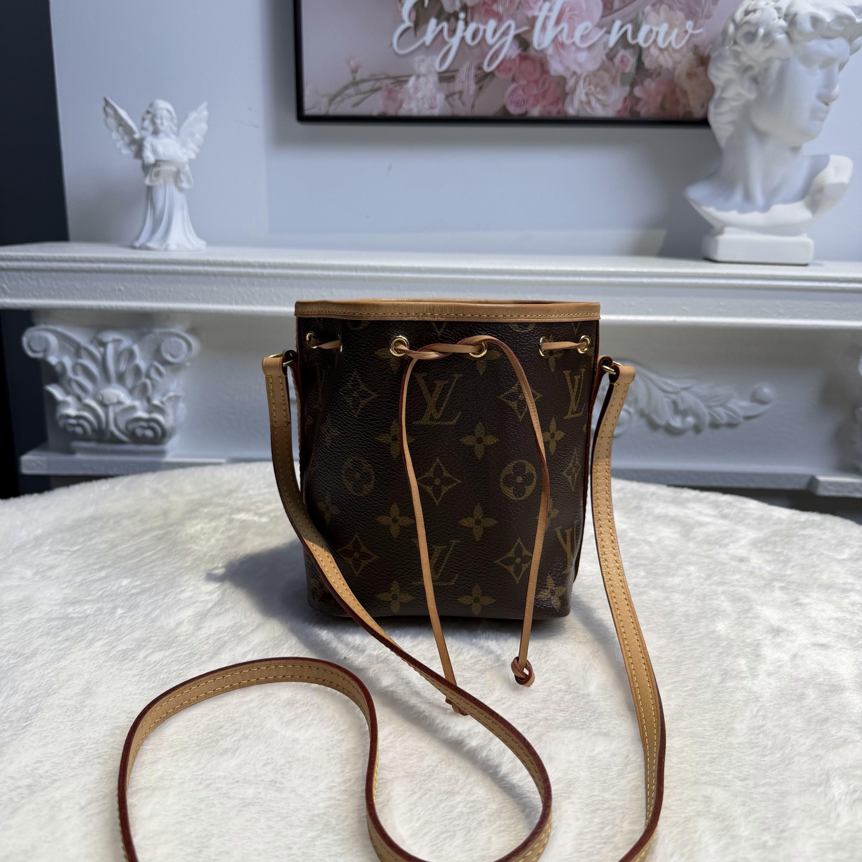 【#610】Pre-owned Noe Brown Monogram Canvas Nano Crossbody Bag BJ1102004066