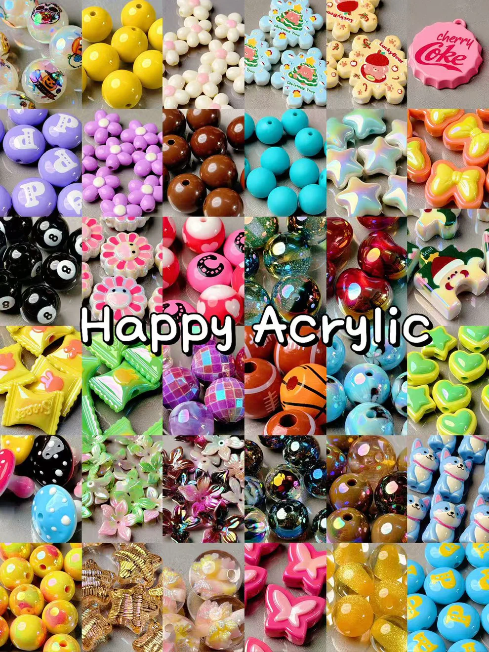 【#826】A16【Happy Acrylic】acrylics beads blind bags