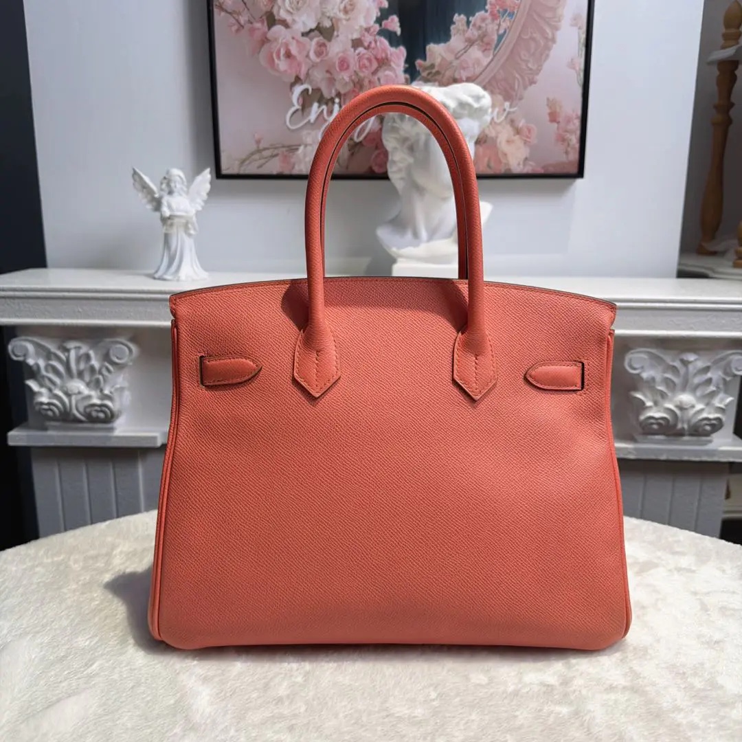 [#635]Pre owned Hermes Epsom Birkin 30 Pink Epsom Stamp R BJ1101405065