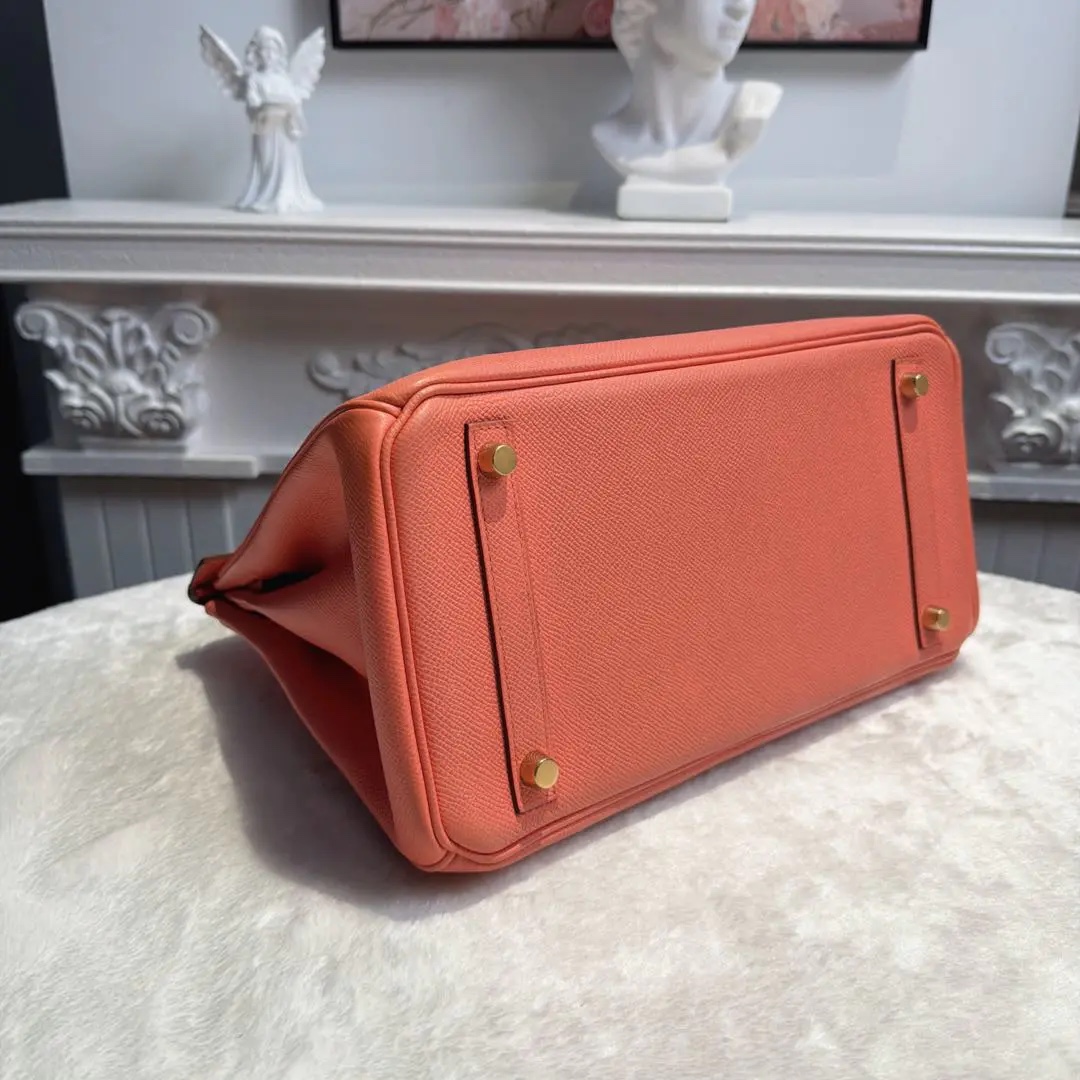 [#635]Pre owned Hermes Epsom Birkin 30 Pink Epsom Stamp R BJ1101405065