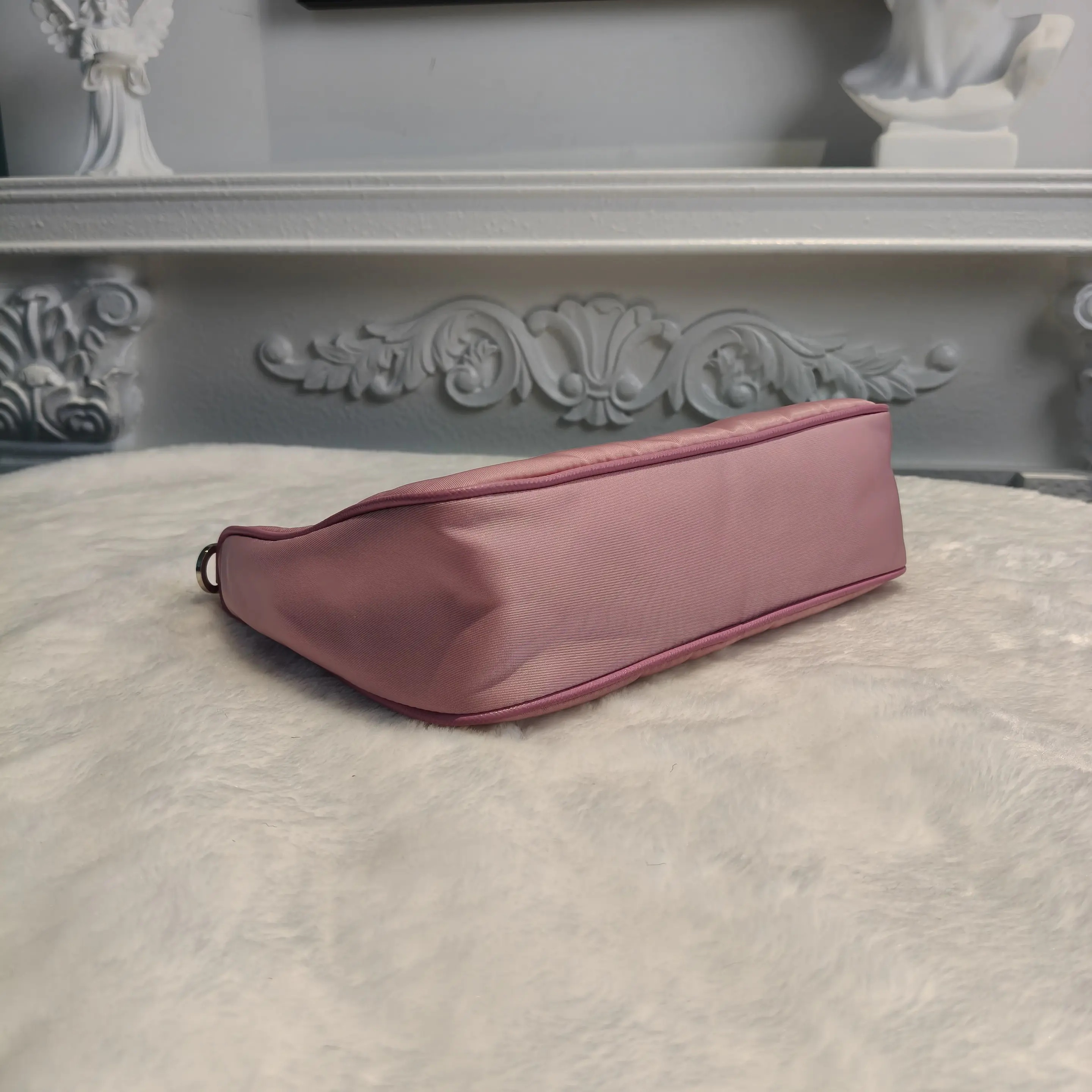 [#707]Pre owned Prada Hobo Nylon mini Crossbody bag BJ110&04055