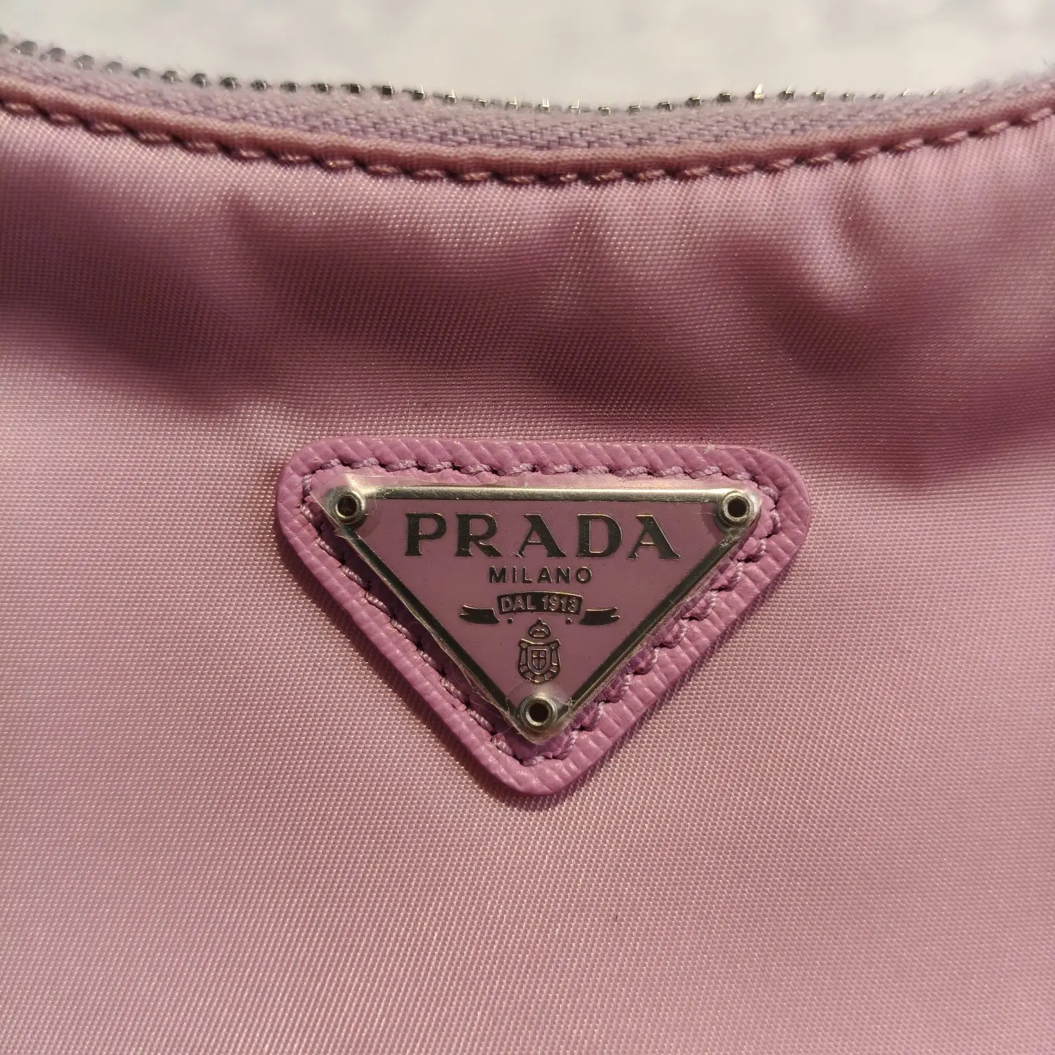 [#707]Pre owned Prada Hobo Nylon mini Crossbody bag BJ110&04055