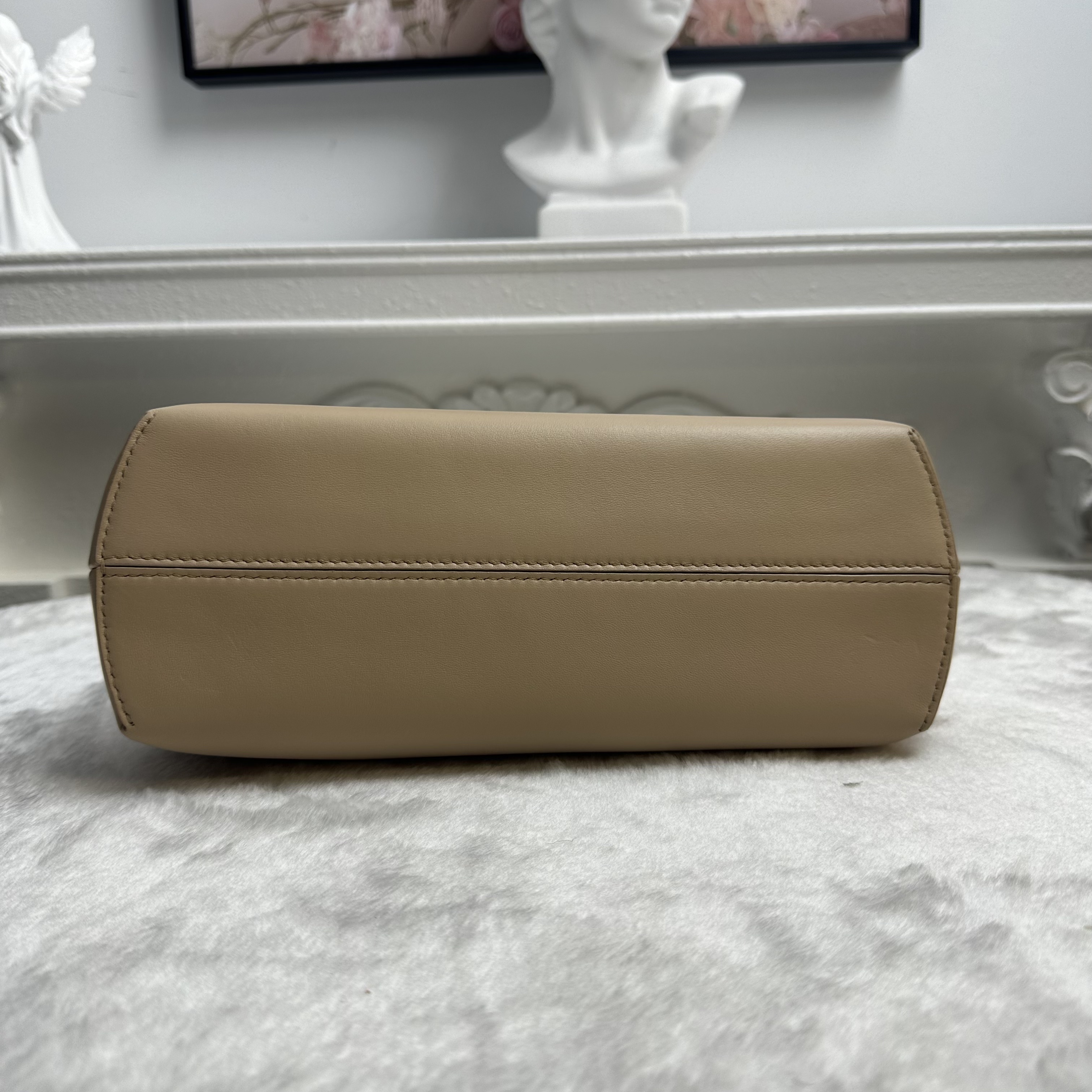 【#718】Pre-owned Fendi First Pink Calfskin Shoulder Bag[Installment #3 300/1200]