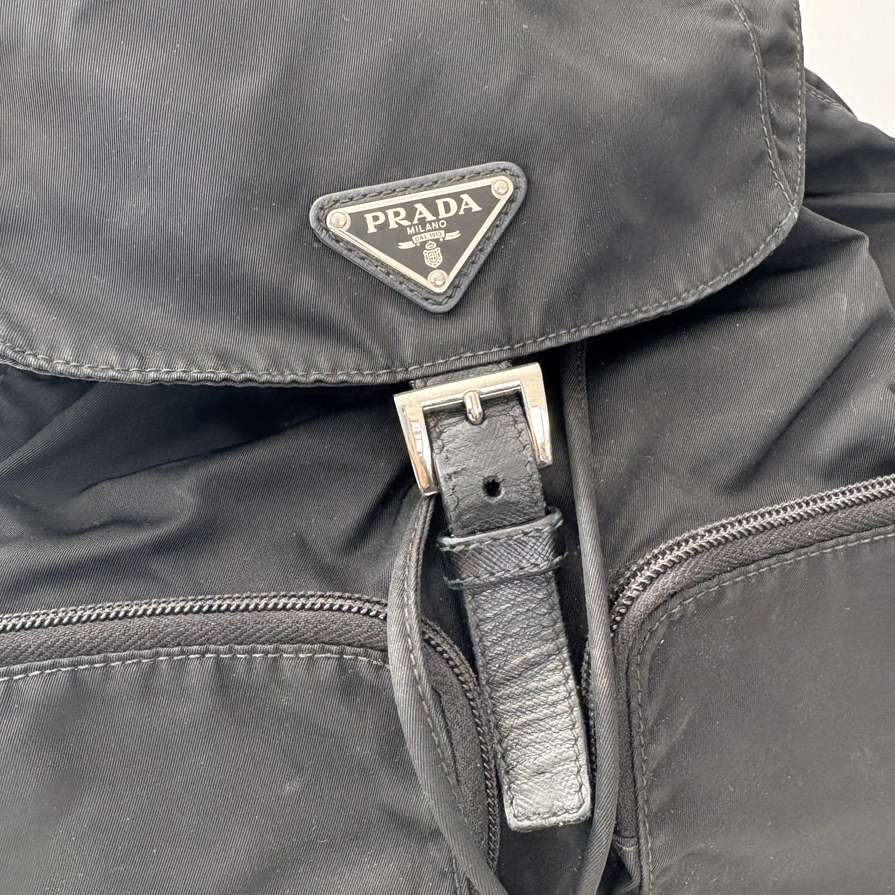 [#688]Pre owned Prada Nylon Backpack Small BJ110&04030