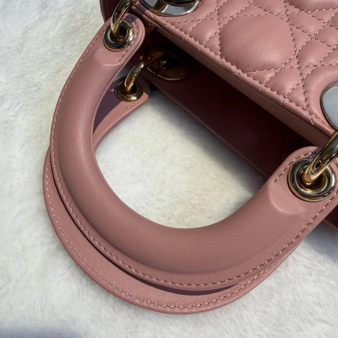 [#616]Pre owned Lady Dior Mini Pink Golden Hardware BJ11022050165