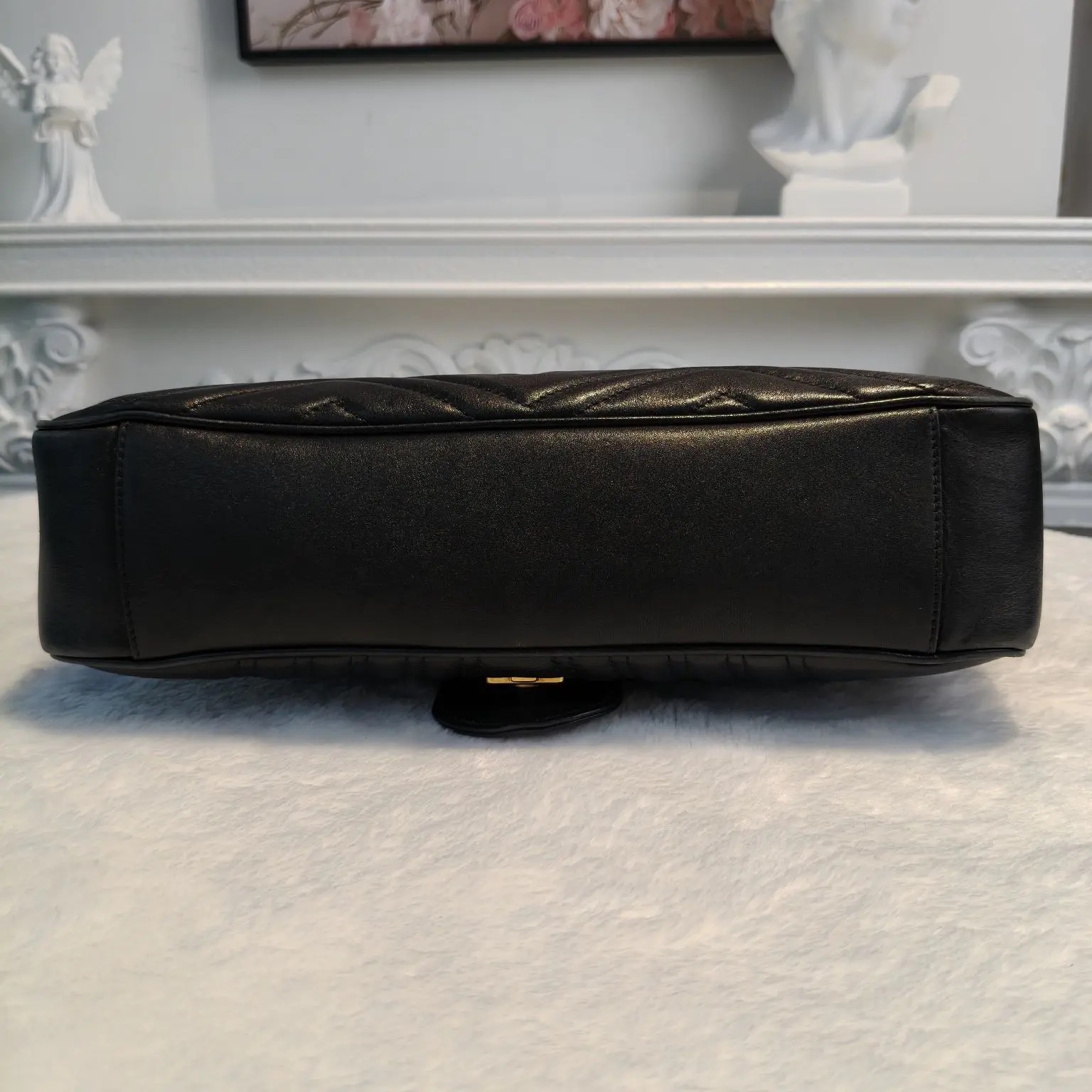 [#708]Pre owned Gucci Marmont 31 Calfskin Shoulder bag  BJ110&04055