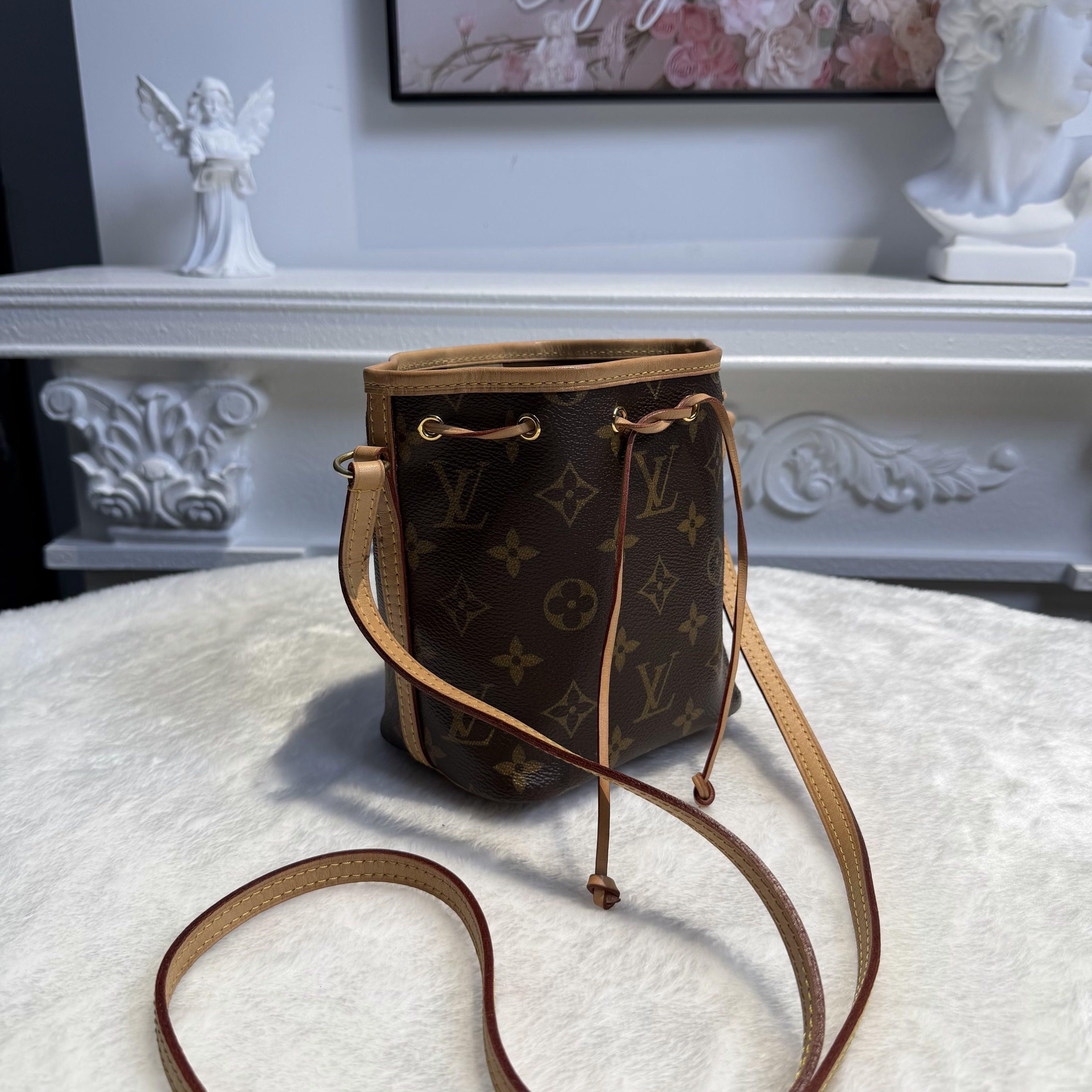 【#610】Pre-owned Noe Brown Monogram Canvas Nano Crossbody Bag BJ1102004066