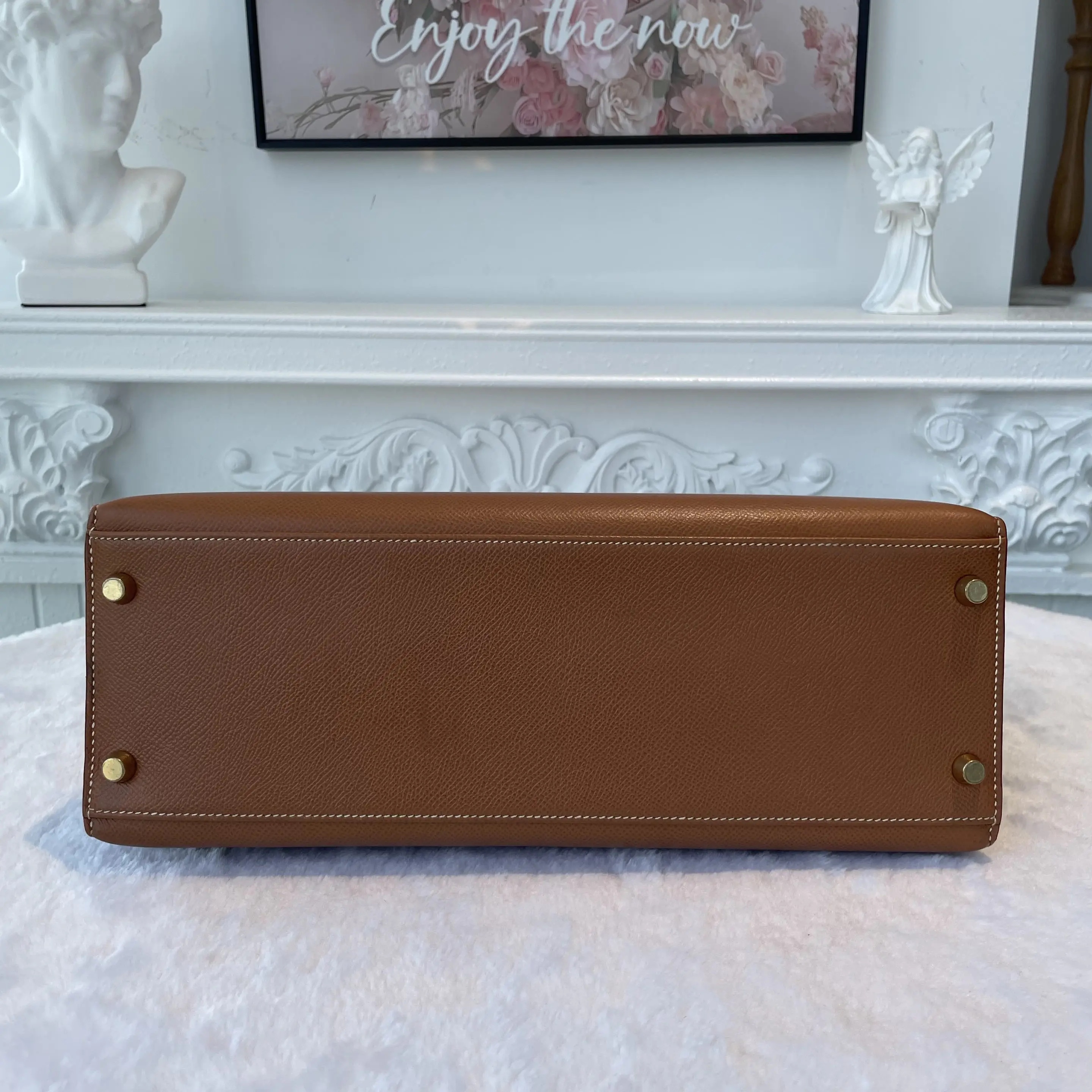 【#827】Pre-owned Hermes Kelly 32 Brown (37) Swift Leather [A] BJ11097050545