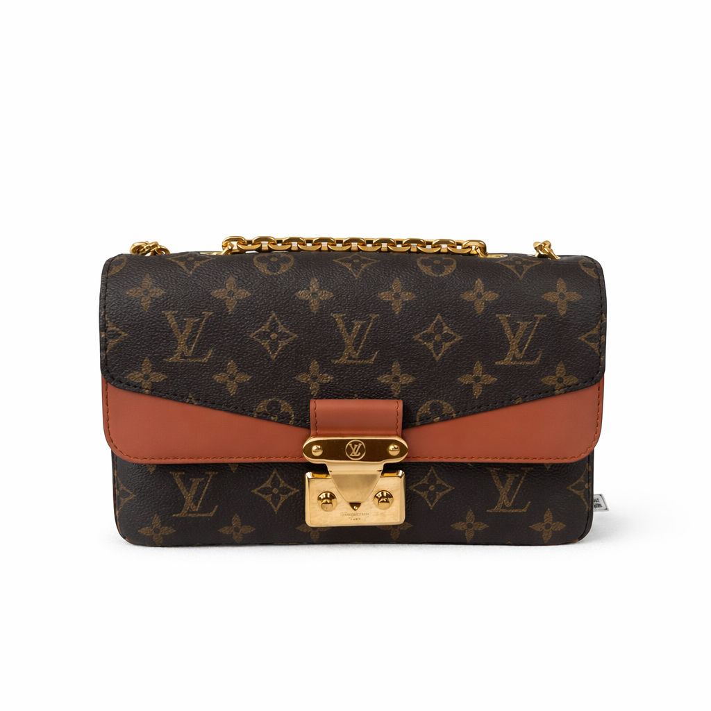 【#748】Pre-owend Louis Vuitton Marceau Brown Monogram Calfskin Shoulder Bag BJ1109904099