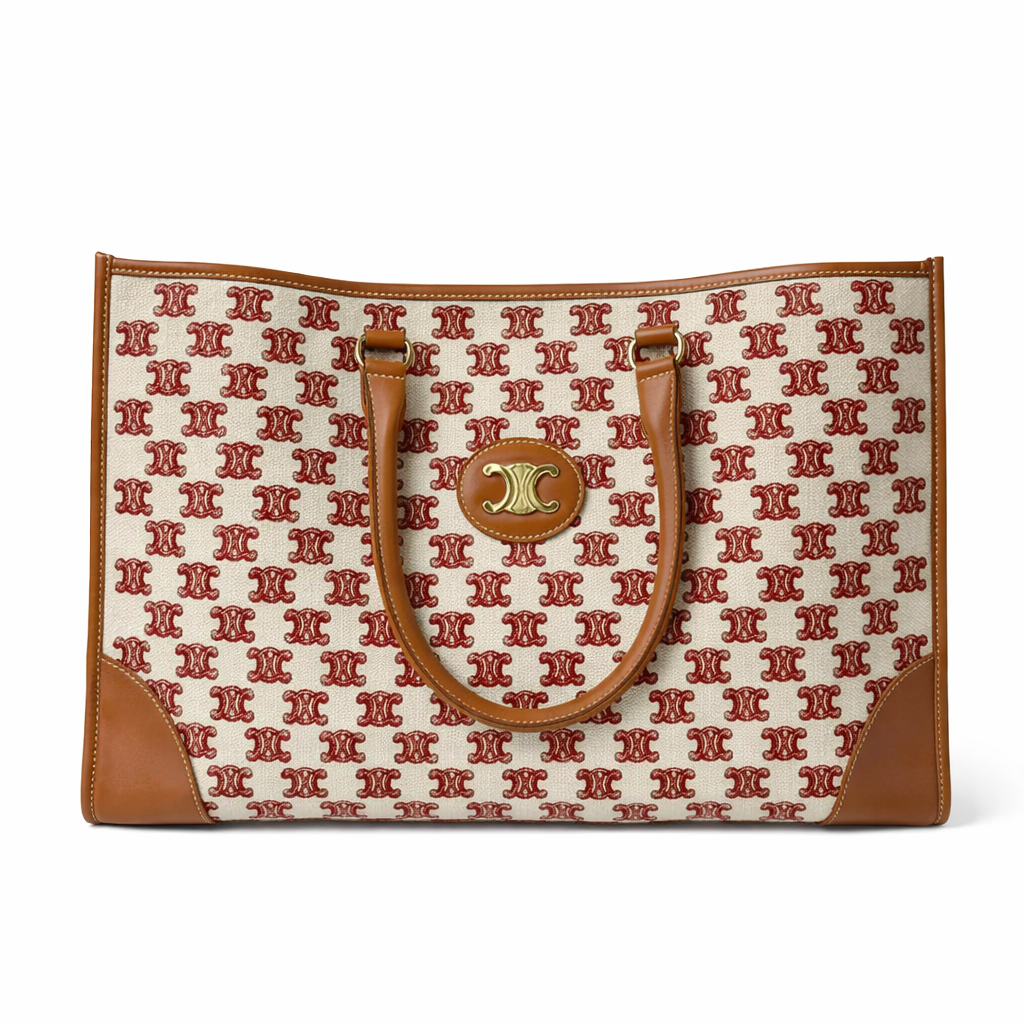 【#759】Pre-owned Celine Cabas Tote Triomephy Monogram Canvas BJ1102004060