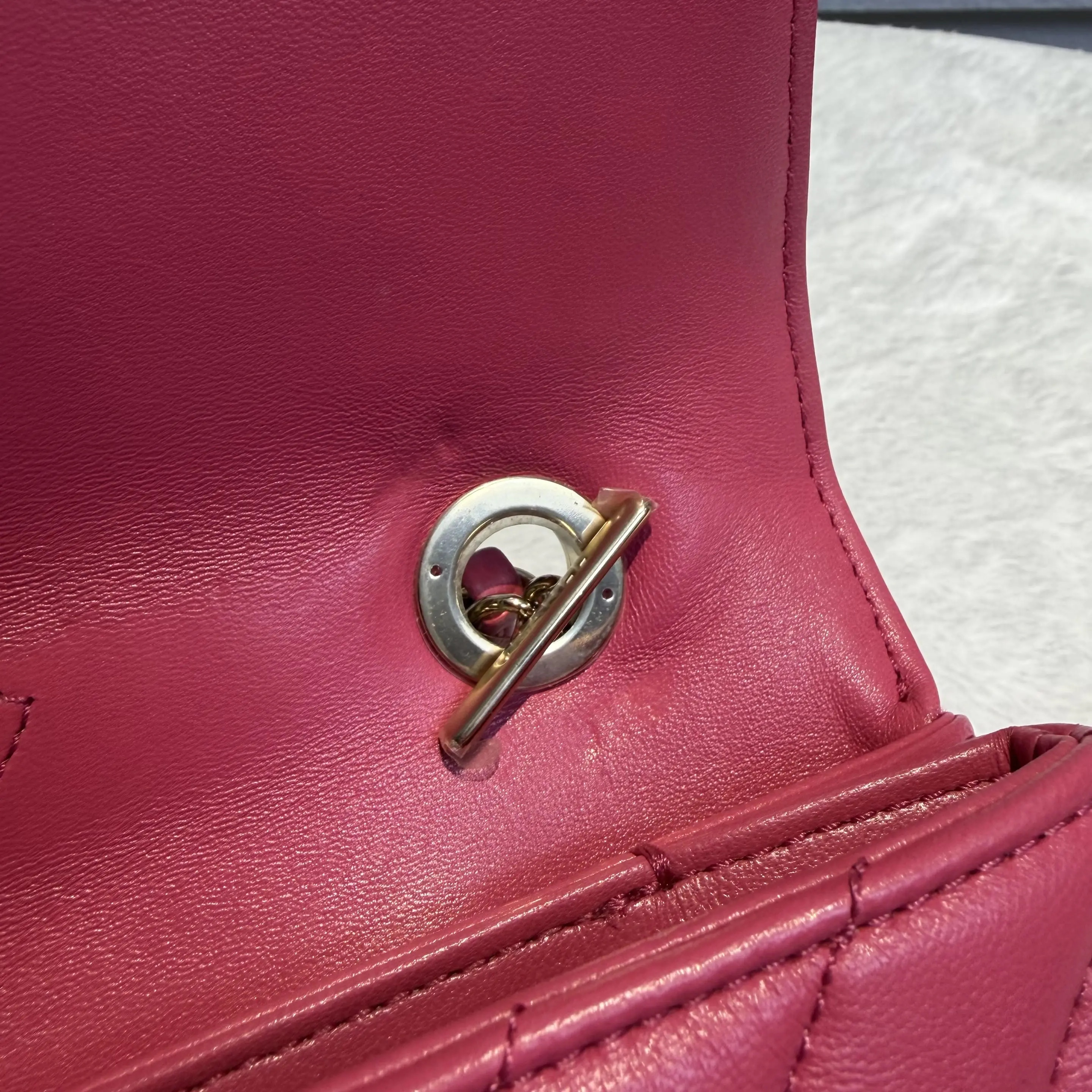 [#603]Pre owned Chanel Trendy CC Pink Lambskin Start with 26 BJ1101805118