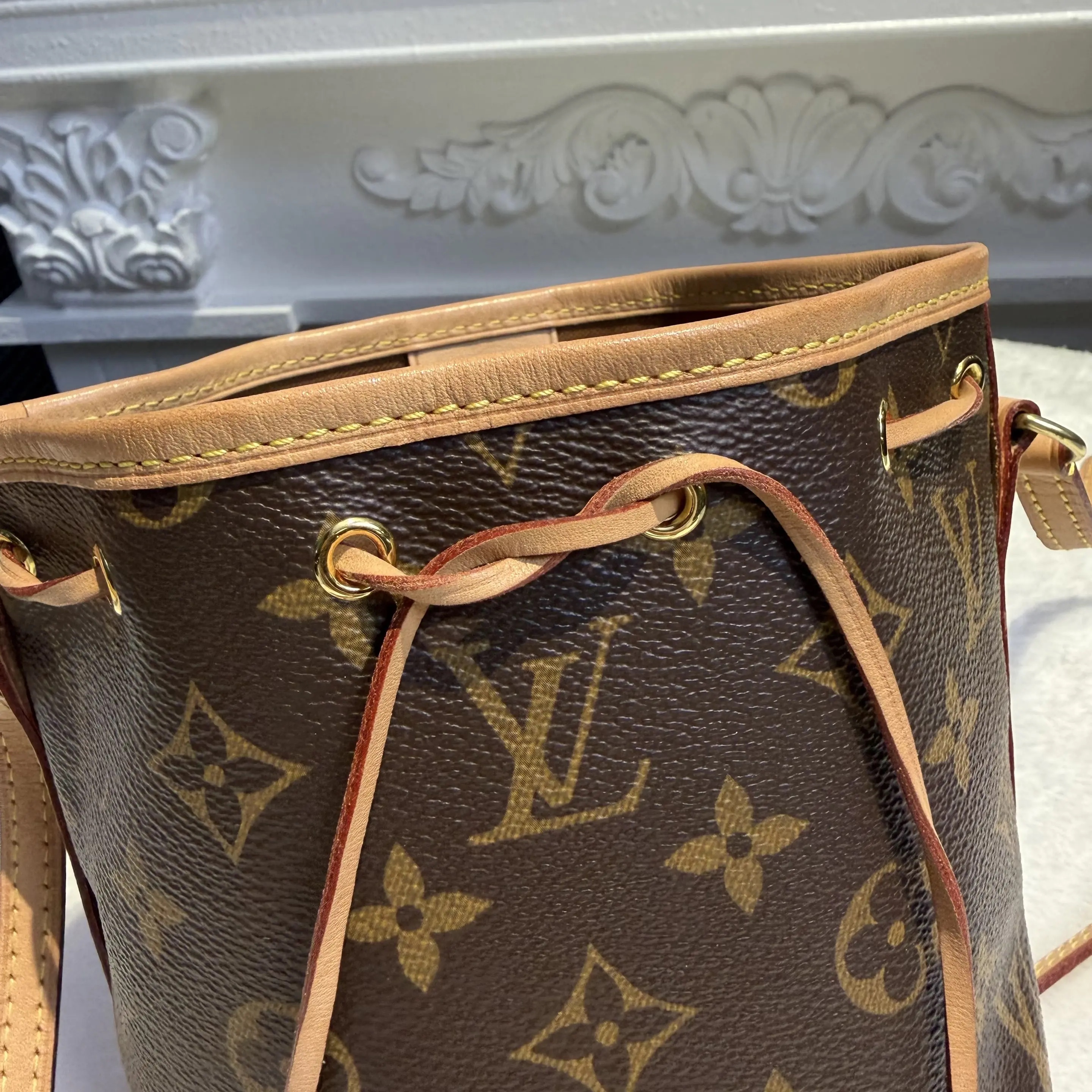 [#610]Pre owned Noe Brown Monogram canvas Nano BJ1102004066