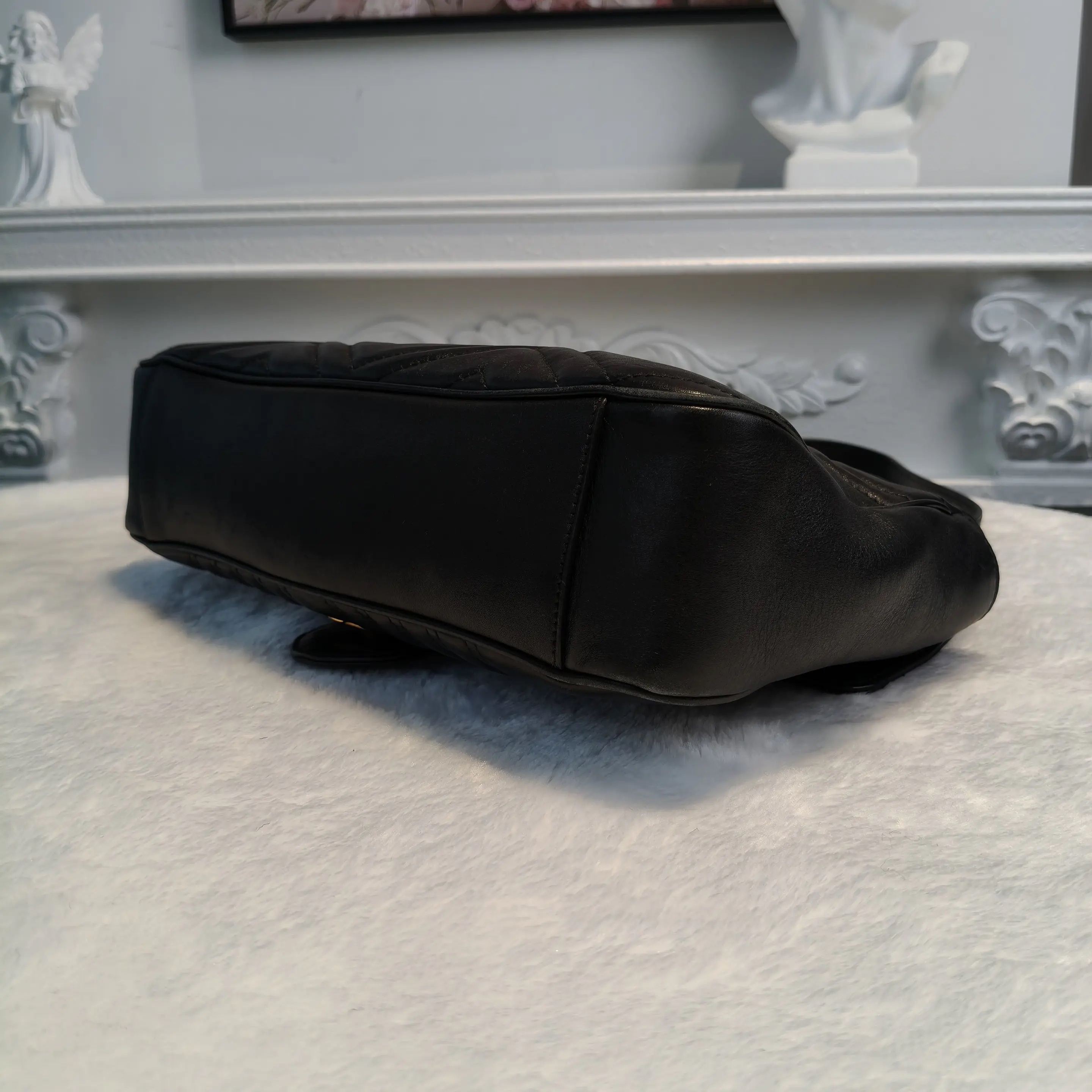 [#708]Pre owned Gucci Marmont 31 Calfskin Shoulder bag  BJ110&04055