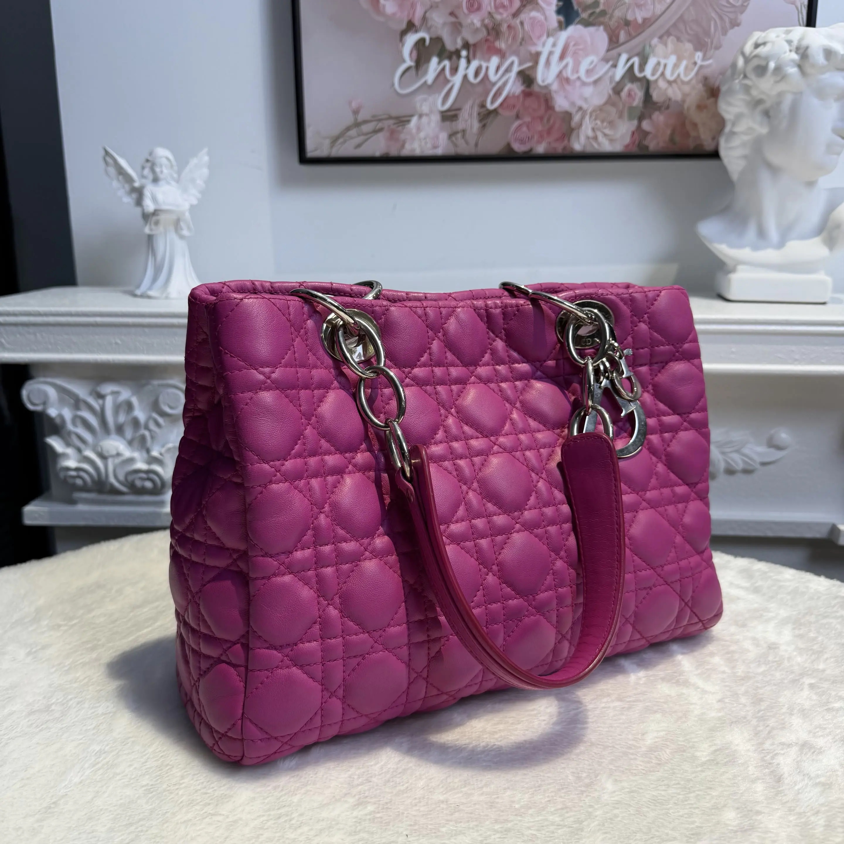 [#612]Pre owned Dior Soft Lambskin Small Golden Hardware BJ11024043