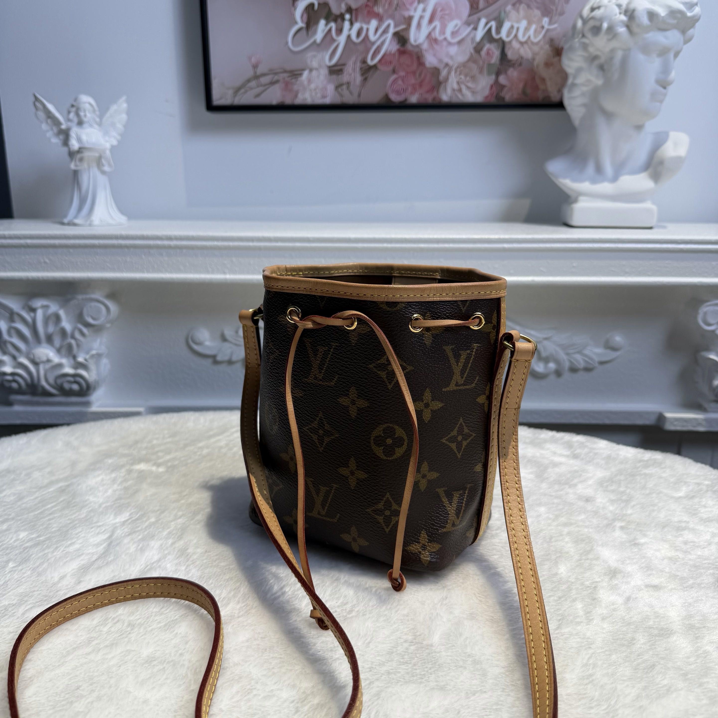 【#610】Pre-owned Noe Brown Monogram Canvas Nano Crossbody Bag BJ1102004066