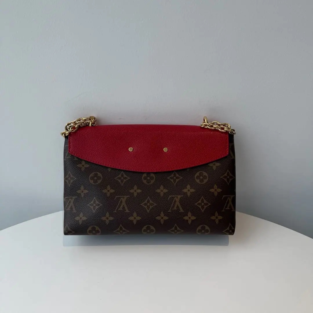 [#637]Pre owned LV Saint Placide Red Monogram BJ110&04053