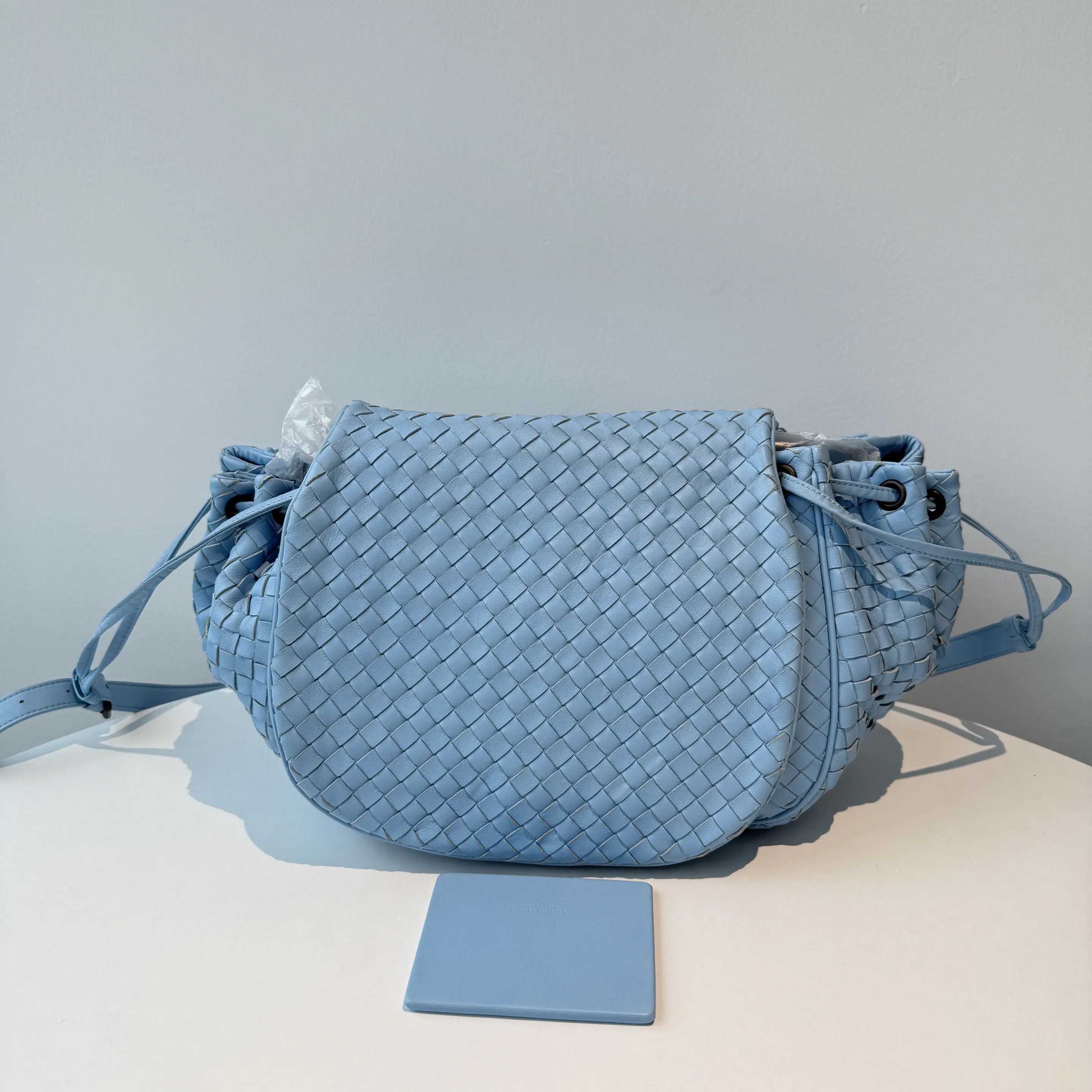 [#658]Pre owned Bottega Veneta Saddle bag BJ110&04032