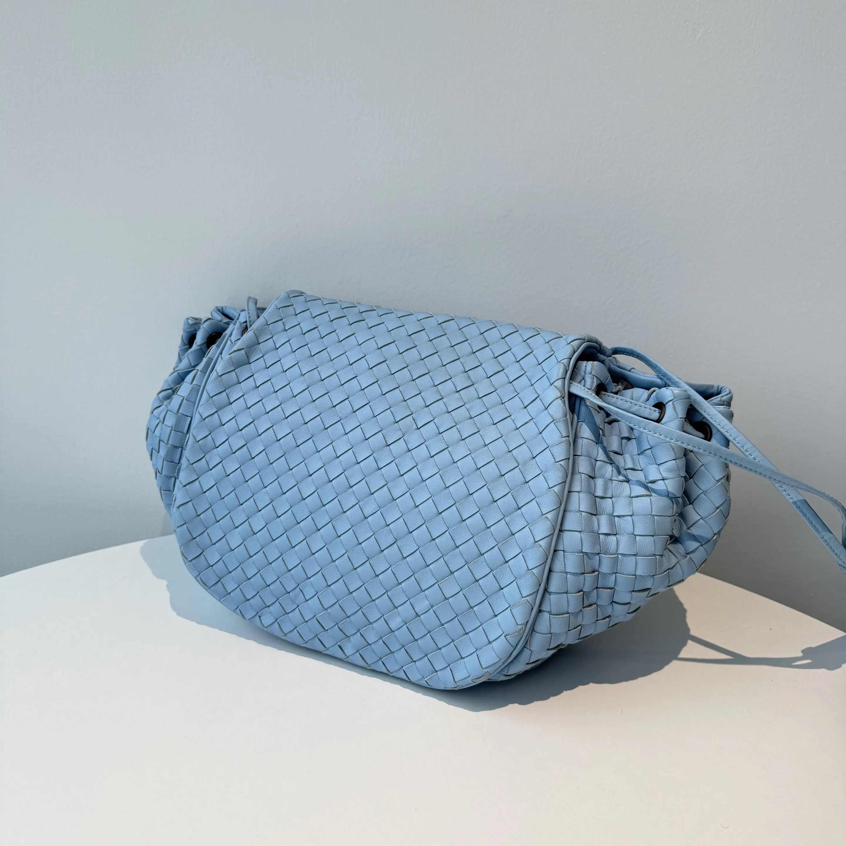 [#658]Pre owned Bottega Veneta Saddle bag BJ110&04032