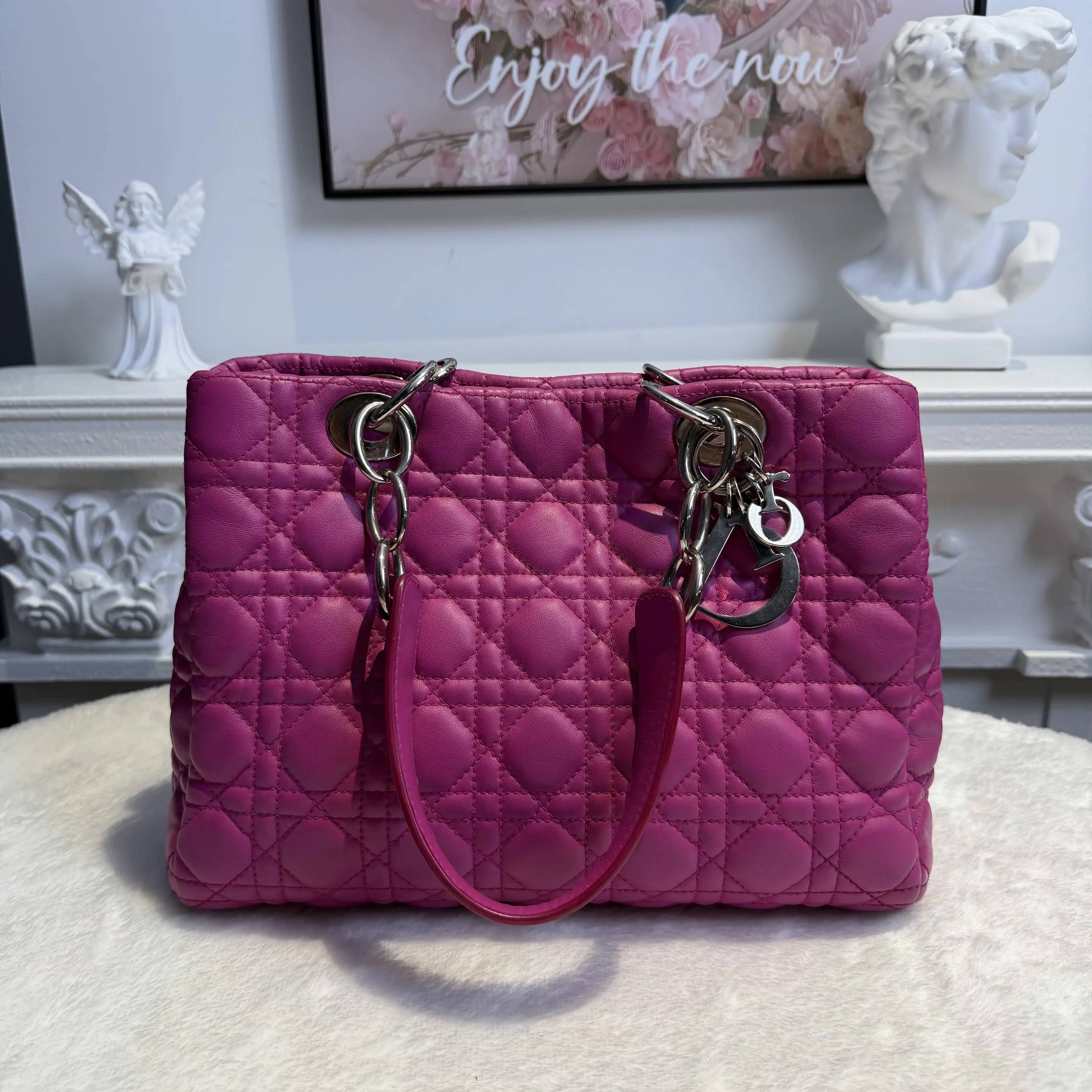 [#612]Pre owned Dior Soft Lambskin Small Golden Hardware BJ11024043