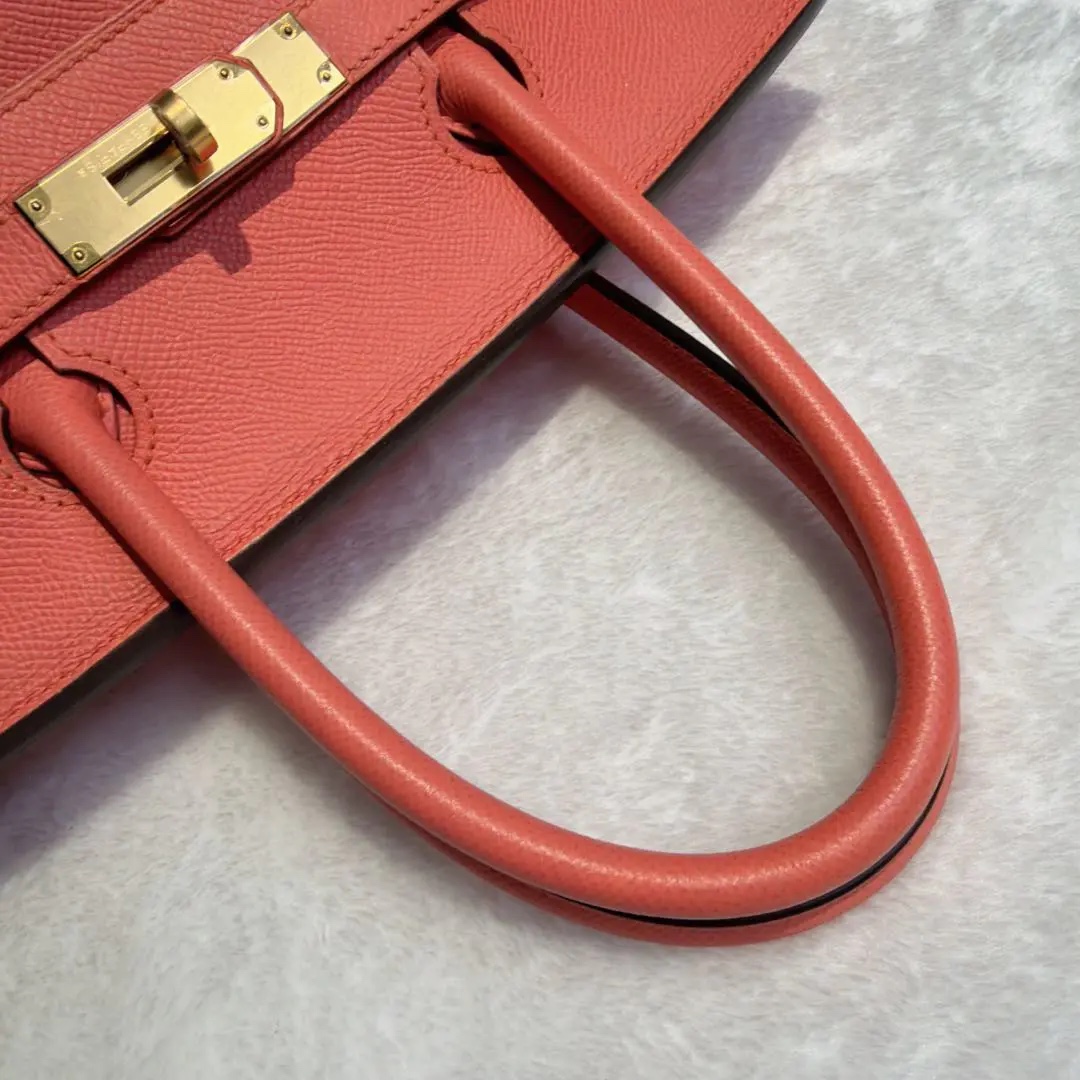 [#635]Pre owned Hermes Epsom Birkin 30 Pink Epsom Stamp R BJ1101405065