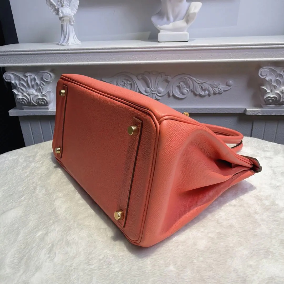 [#635]Pre owned Hermes Epsom Birkin 30 Pink Epsom Stamp R BJ1101405065