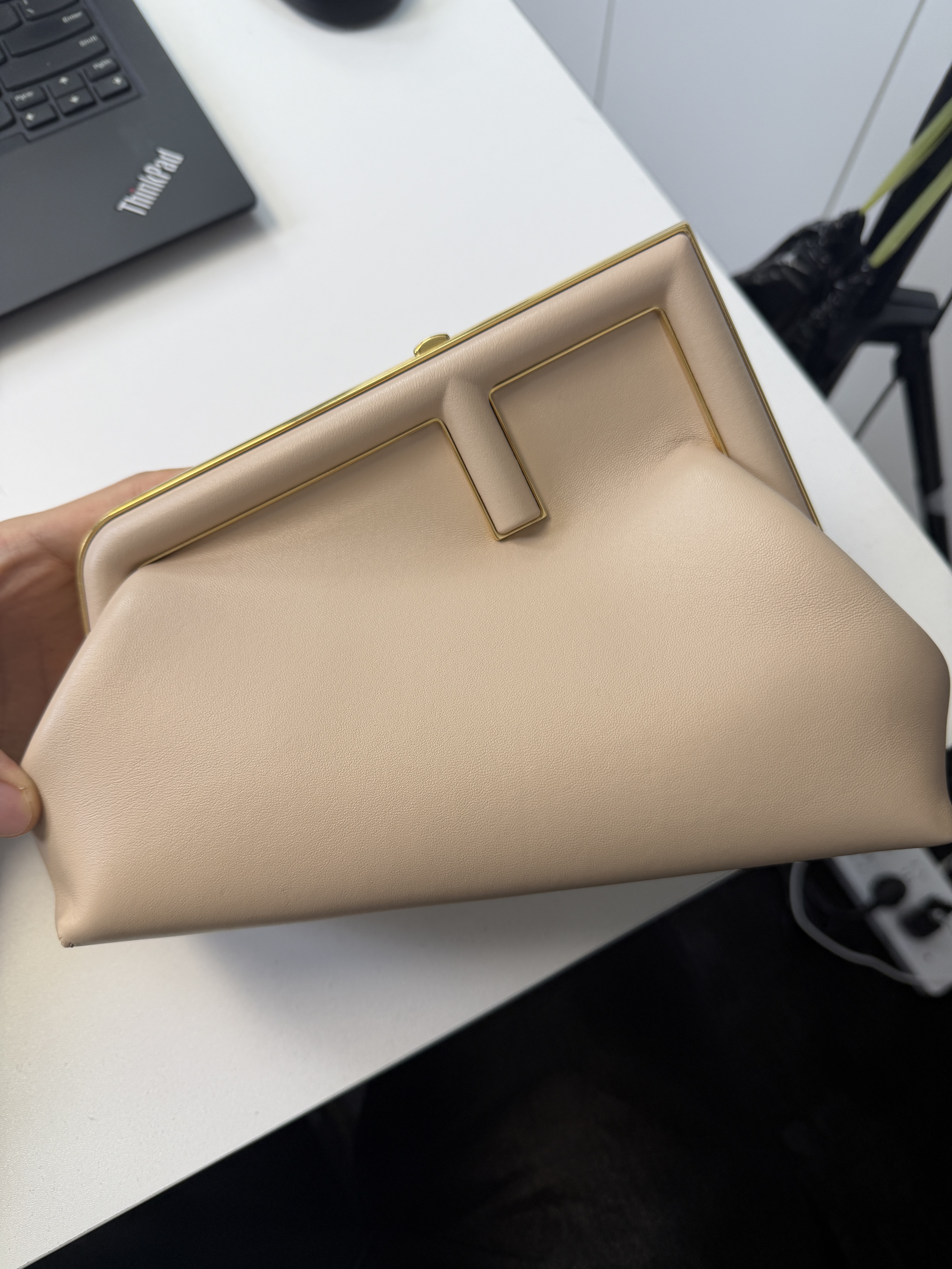 [#592]pre-owned Fendi first pink [installment #2 300/1200]