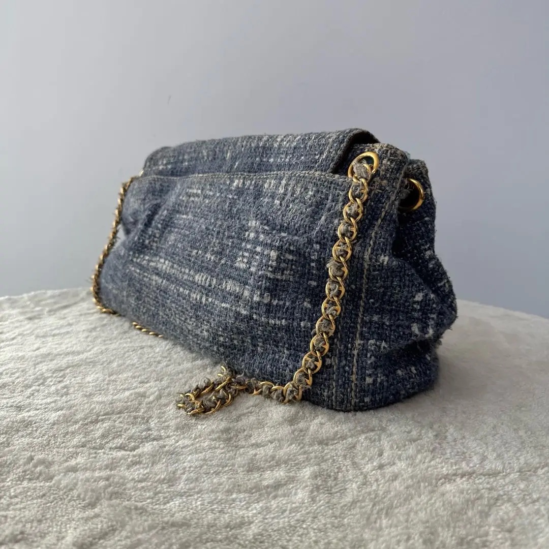 [#680]Pre owned Prada Vintage Blue BJ110&04040