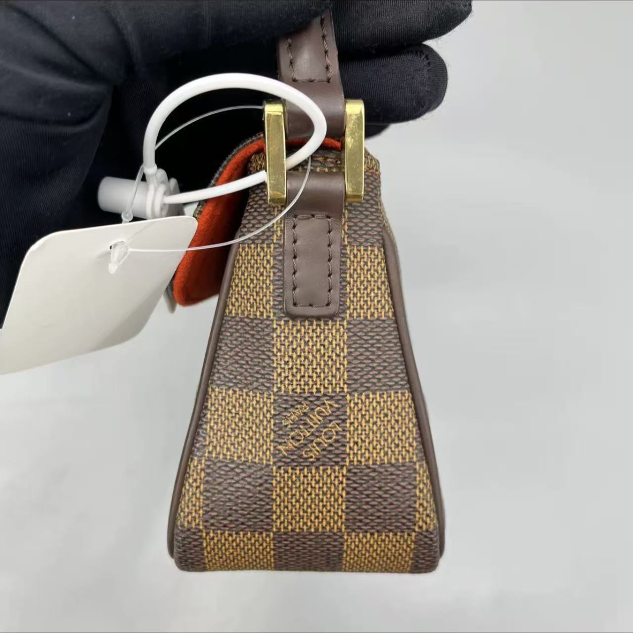 【#482】Pre-owned Louis Vuitton Recoleta Hobo Damier Ebene Canvas Shoulder Bag BJ1109904054 