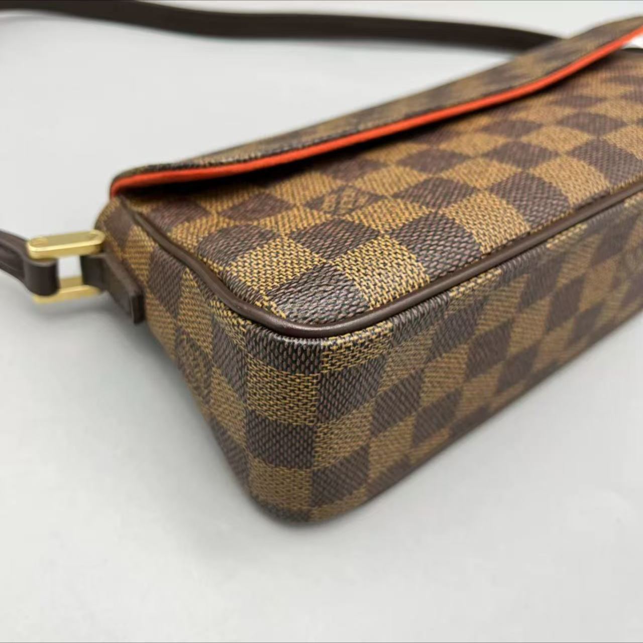 【#482】Pre-owned Louis Vuitton Recoleta Hobo Damier Ebene Canvas Shoulder Bag BJ1109904054 