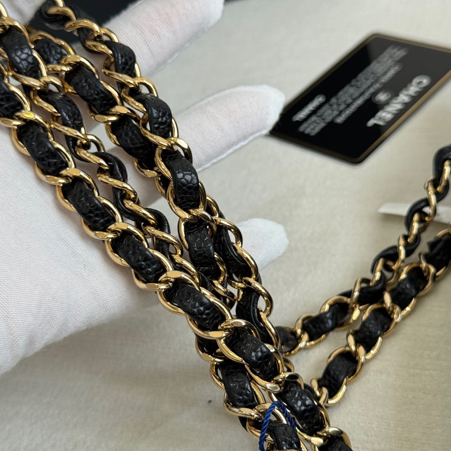 【#577】Pre-owned Chanel Classic Flap Double Flap Black Caviar Calfskin BJ11099050415