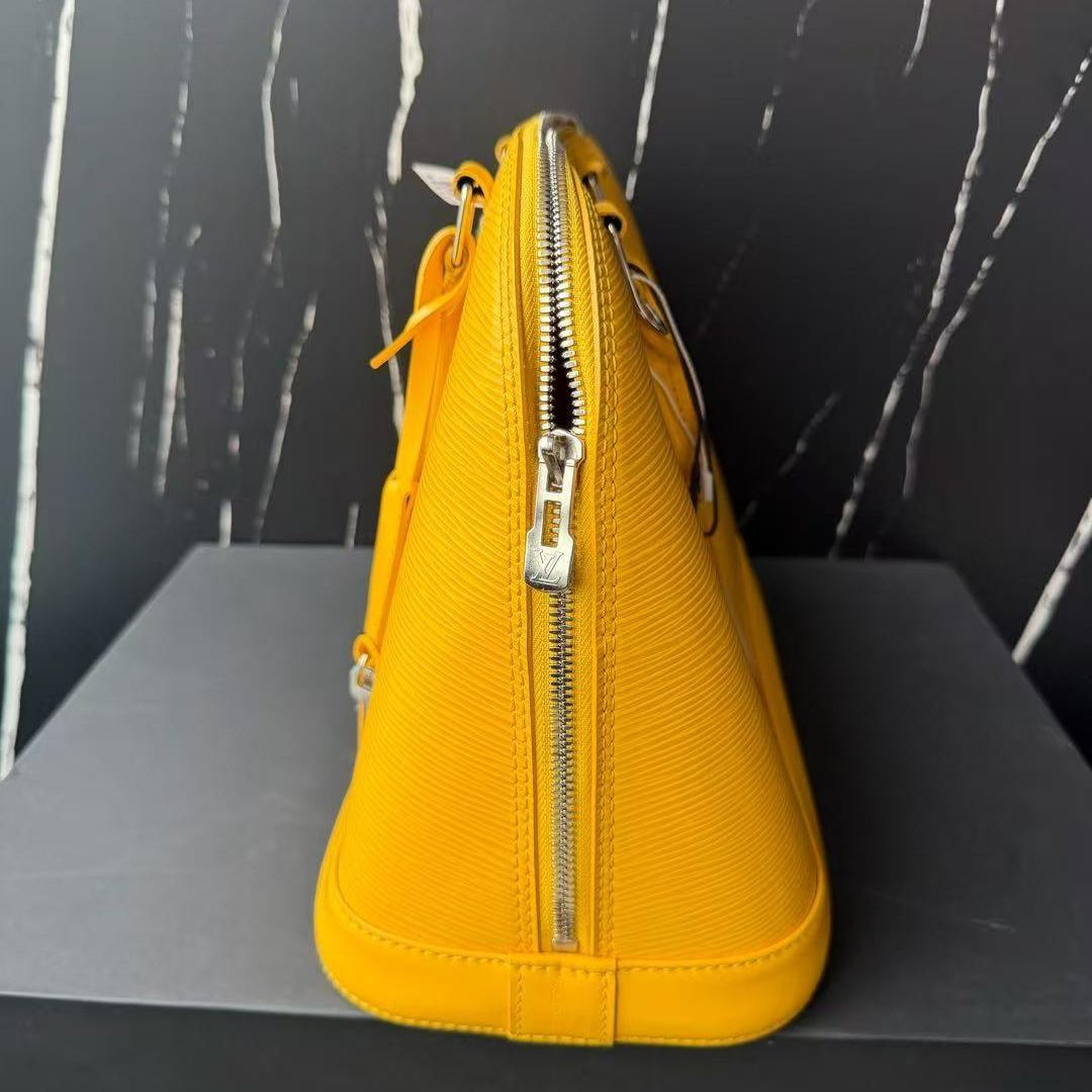 【#】Pre-owned Louis Vuitton Alma EPI Yellow Shoulder Bag BJ1109904032