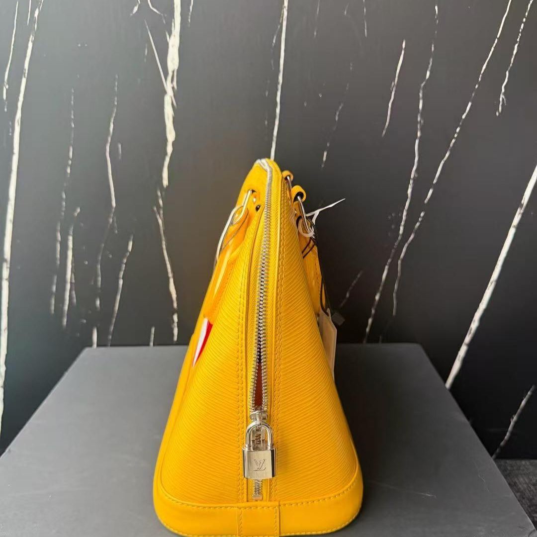 【#】Pre-owned Louis Vuitton Alma EPI Yellow Shoulder Bag BJ1109904032