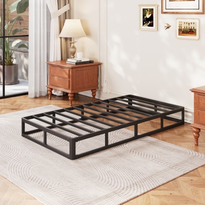 COMASACH 9" Heavy-Duty Metal Box Spring Mattress Foundation, Twin size，Easy Assembly