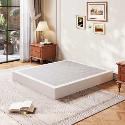 COMASACH 9" Heavy-Duty Metal Box Spring Mattress Foundation, King size，Easy Assembly