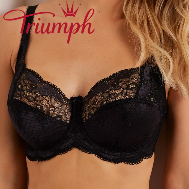 Triumph - 3 részes 🔥nem párnázott szatén és sztreccs csipke melltartó❤️
