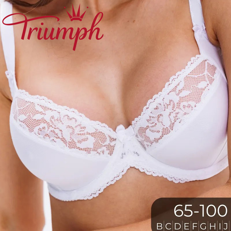 💖Triumph® 4-pak ✨Biustonosz koronkowy z fiszbinami bez pianki