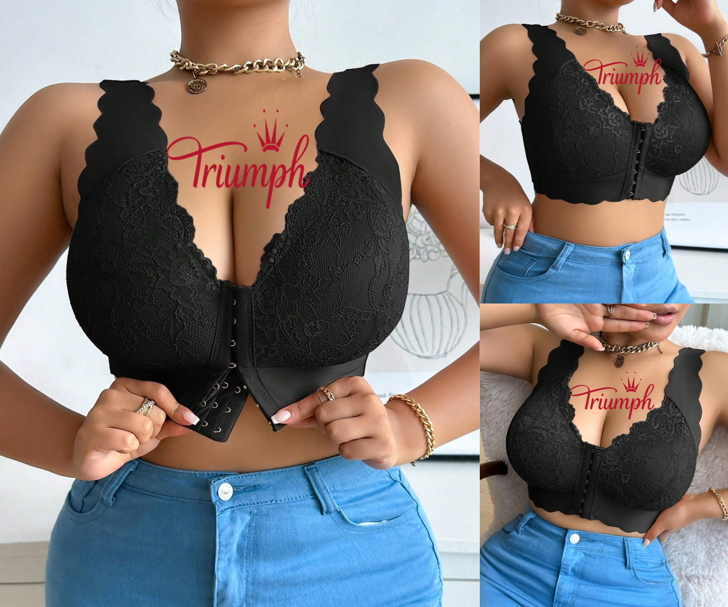 TRIUMPH - 3 DARABOS 🔥 SZEXI ULTRAVÉKONY MELLTARTÓ