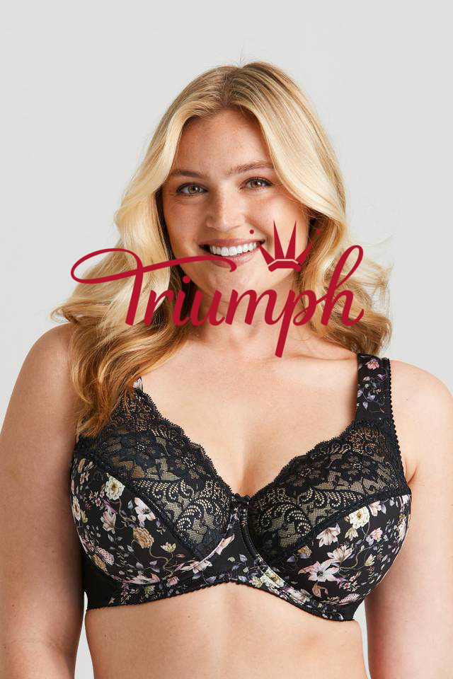 Triumph - (3 piezas) Sujetador sin aros de encaje floral