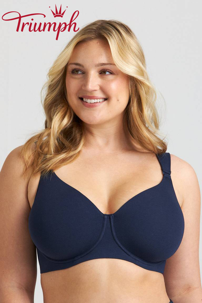 Triumph - (3 pz) Tessuto naturale a contatto con la pelle con il nostro reggiseno in cotone biologico!