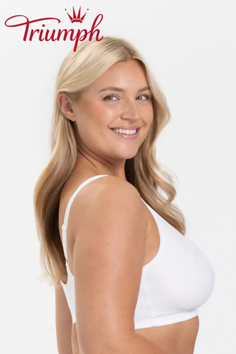 Triumph - (3 pz)💝 Reggiseno push-up dritto con coppe ampie