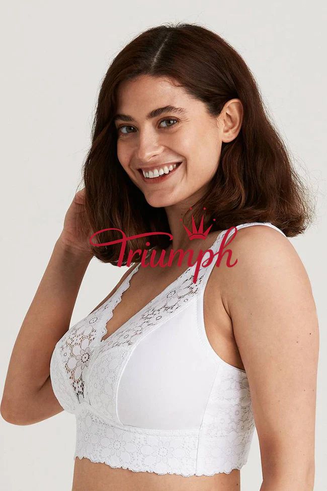Triumph 3 pezzi 💓Reggiseno in pizzo senza ferretto ad alta copertura
