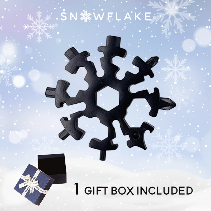 Snowflake - 18-in-1 Stainless Steel Portable MultiTool - 2024 Holiday Edition ❄️