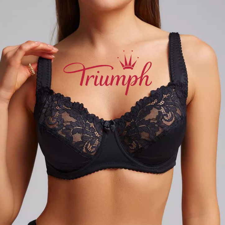 Triumph® 3-pak 💖50% zniżki✨2025 Nowy koronkowy wygodny biustonosz w dużym rozmiarze [75A-120H]