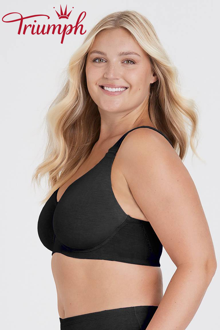 Triumph - (3 pz) Tessuto naturale a contatto con la pelle con il nostro reggiseno in cotone biologico!